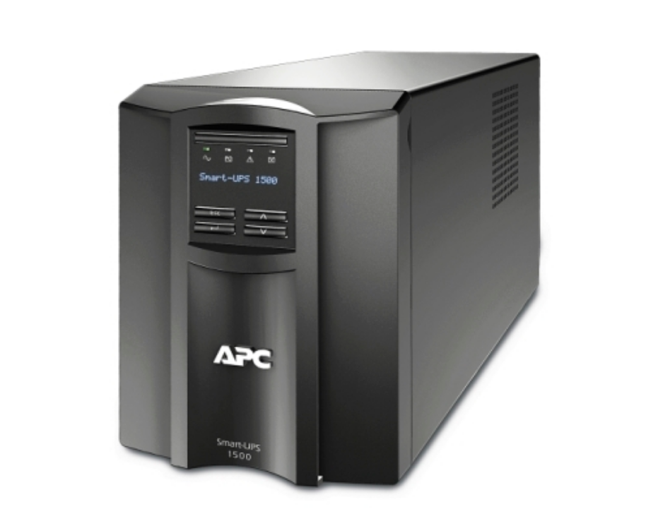 APC Smart-UPS, Line Interactive, 1500VA, Tower, 120V, 8x NEMA 5-15R outlets, SmartConnect Port+SmartSlot, AVR, LCD